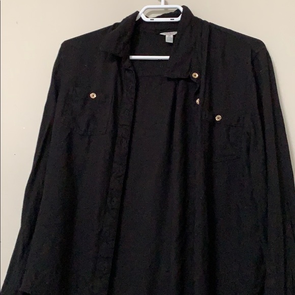 Black button up dress shirt - Picture 1 of 1